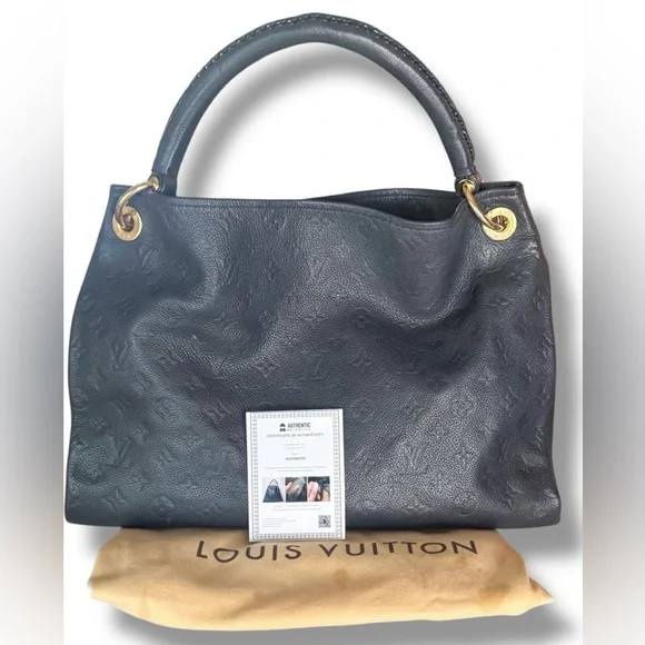 Louis Vuitton Artsy MM Empreinte Leather Slate Gray Ardoise Gold Hardware - Picture 4 of 16